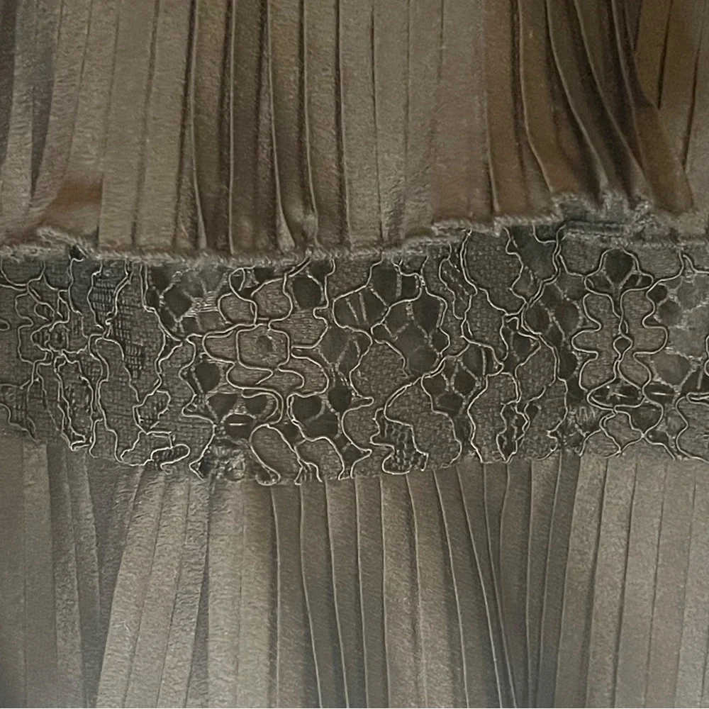 J.Crew Pleated Lace Top